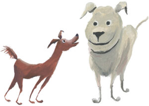 illustratie kinderboek over honden Sabine van der Ploeg