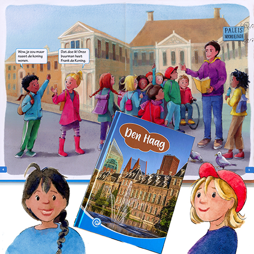 illustratie kijkplaat klas in Den Haag Sabine van der Ploeg